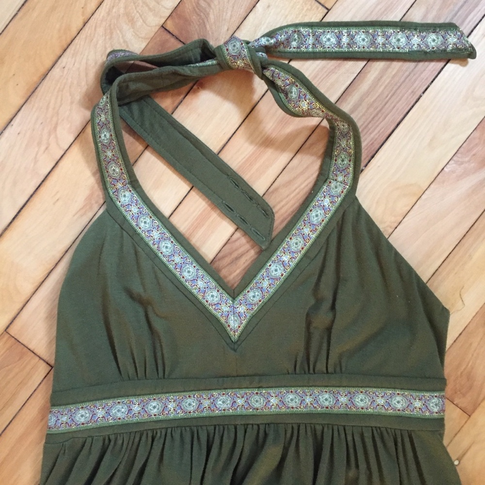 Nicole Miller halter empire waist dress, size 6/8